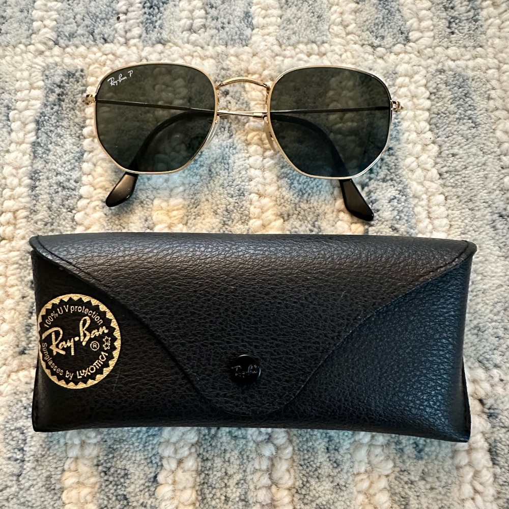 RayBan Hexagonal Flat Lenses Polarized
